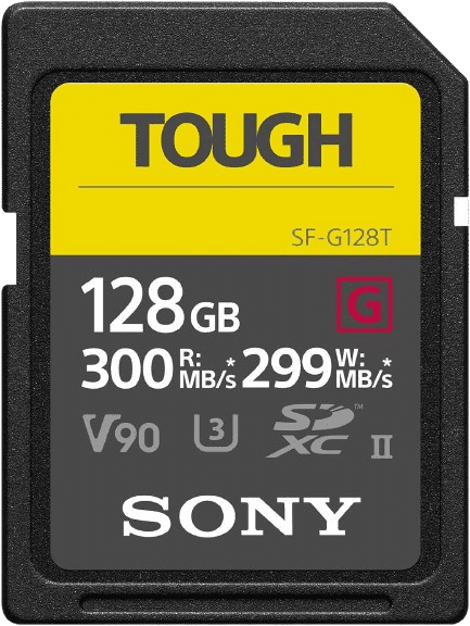 Sony 128GB SF-G TOUGH Series UHS-II SDXC Memory Card